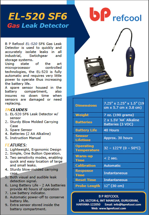 SF6 Gas Leak Detector | High Sensitivity Leak Detection Tool - Image 3