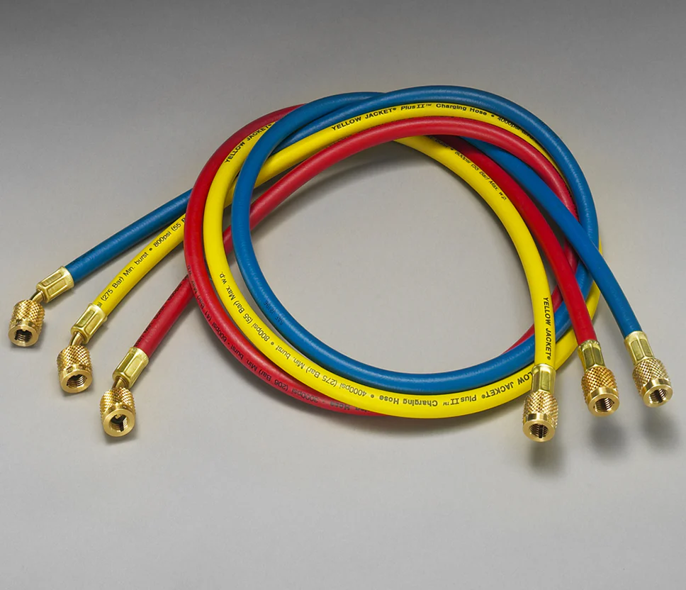 Plus II 1/4 Charging Hose Double Barrier Protection (21985)