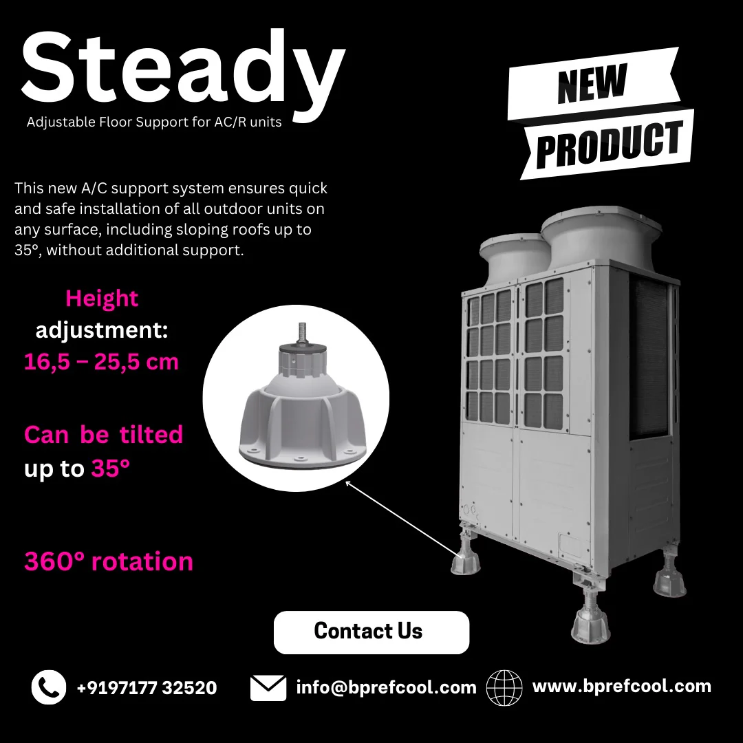 Steady adjustable floor support for ac/r unit by Errecom - Image 3