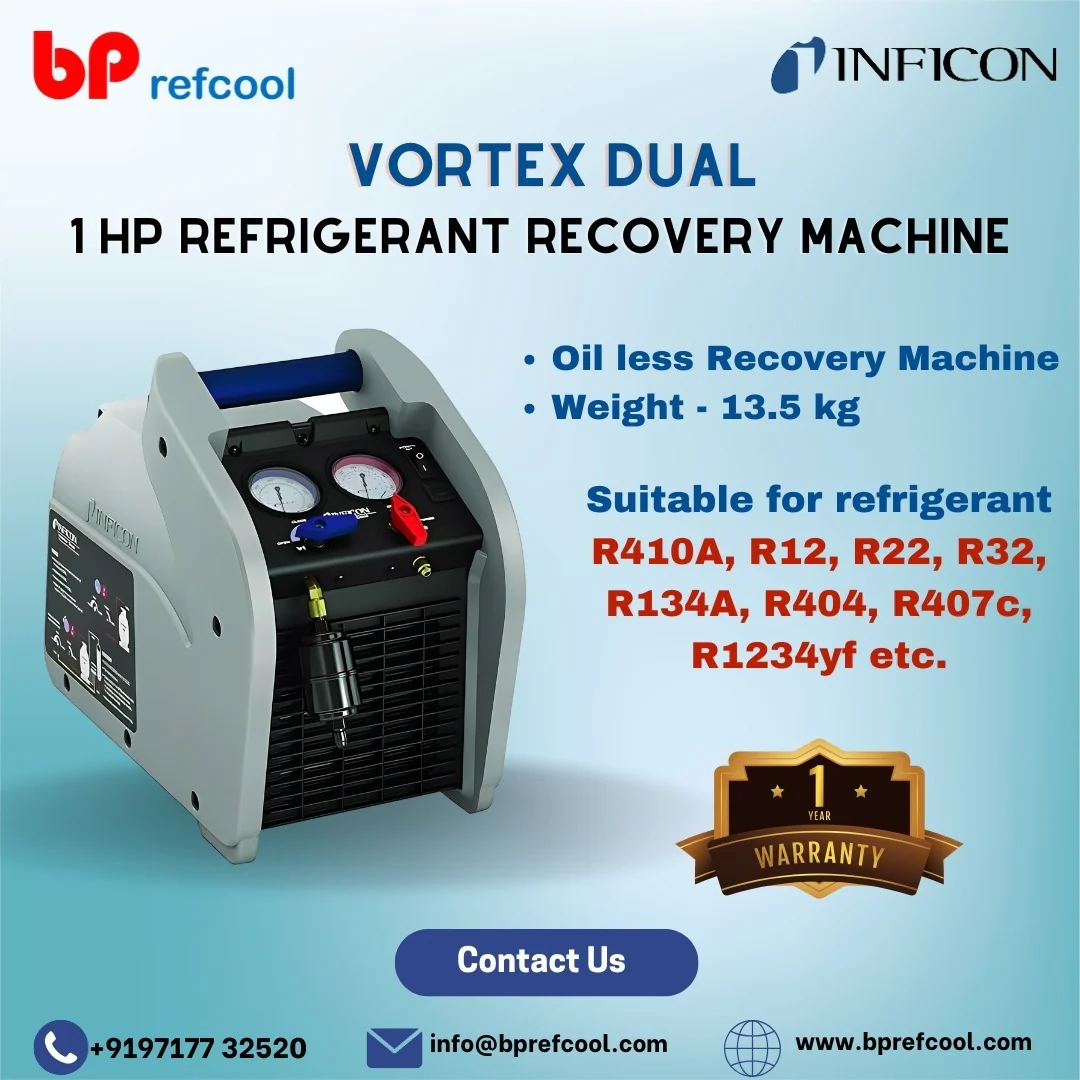 Vortex Dual REFRIGERANT RECOVERY MACHINE BY INFICON - Image 4